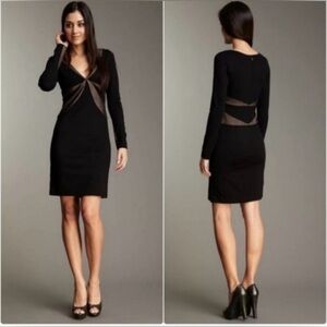 BCBGMaxAzria Dress‎ Size Small Stunning Black Fitted Sheath Dress PERFECT 🖤